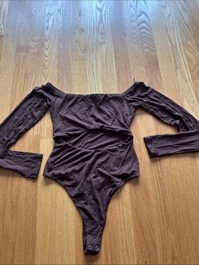Brown naked Wardrobe bodysuit 😊